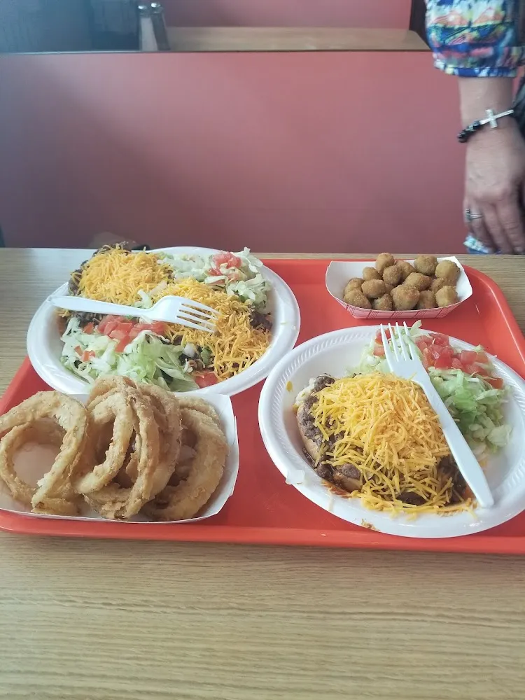 Longhorn and Shorthorn with a Side of Fried Okra and Onion Rings